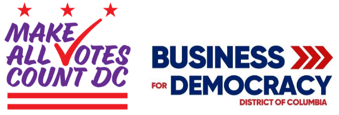 Initiative 83, Make All Votes Count DC, Business for Democracy, Joint Press Release